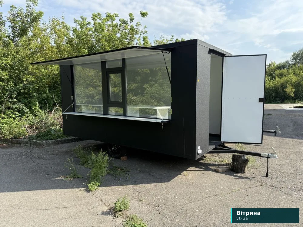 Торговий кіоск причіп, купава, фудтрек, фастфуд, шаурма