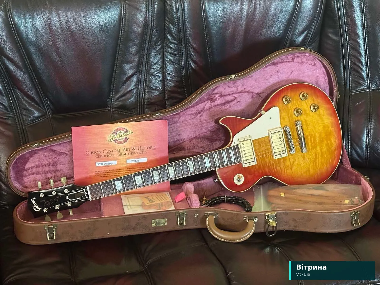 Gibson Les Paul Custom Shop Standard 1959/59/R9/LPR9 Quilt Top (2005 р., mint, 6500$)