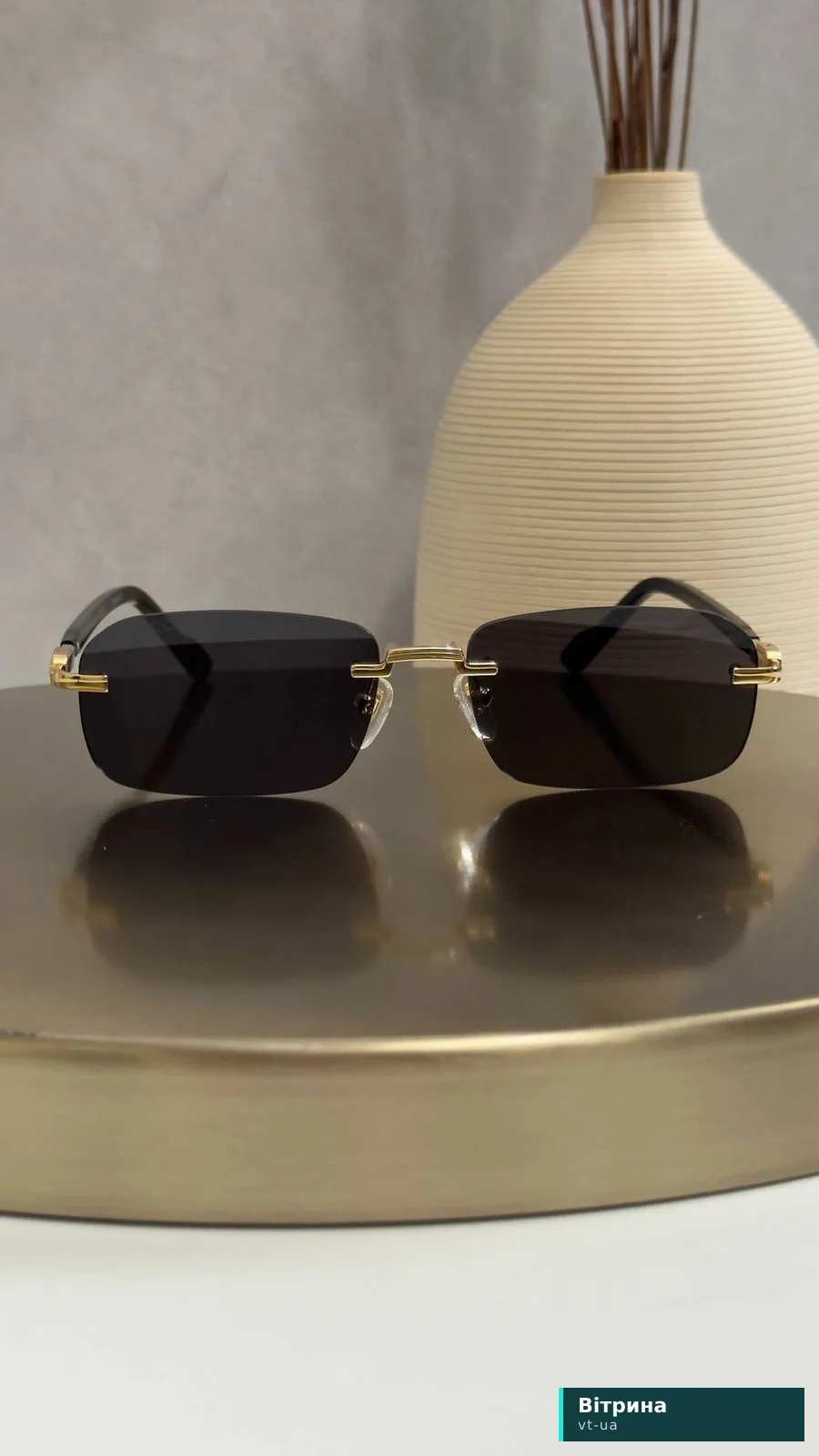 Окуляри Gucci GG1221S 01 Black Очки Гуччи Чорні Черные Золото оригинал