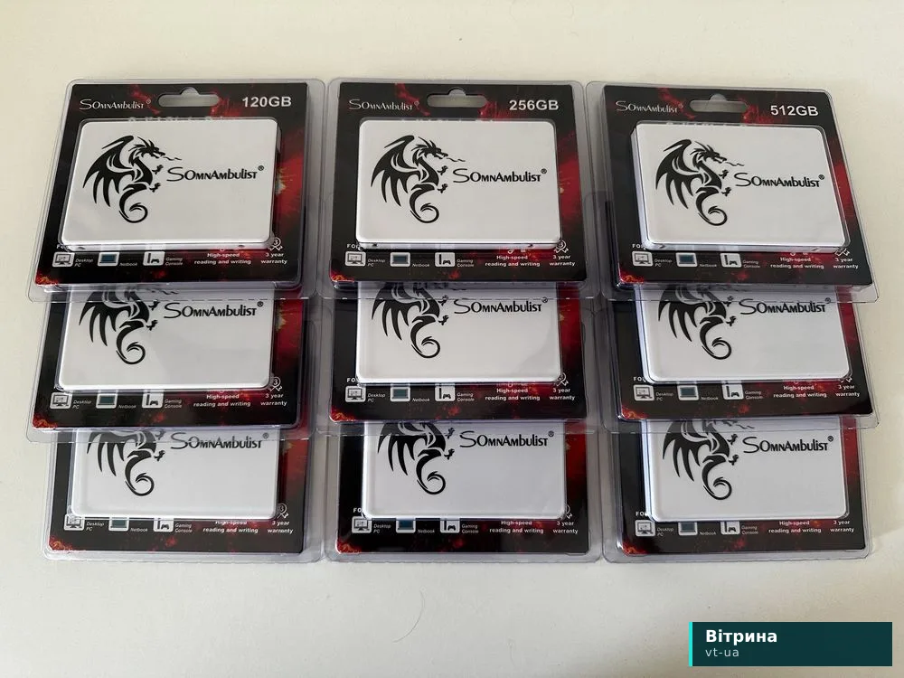 Диск SSD SATA3 256-512Gb 2.5 Нові!