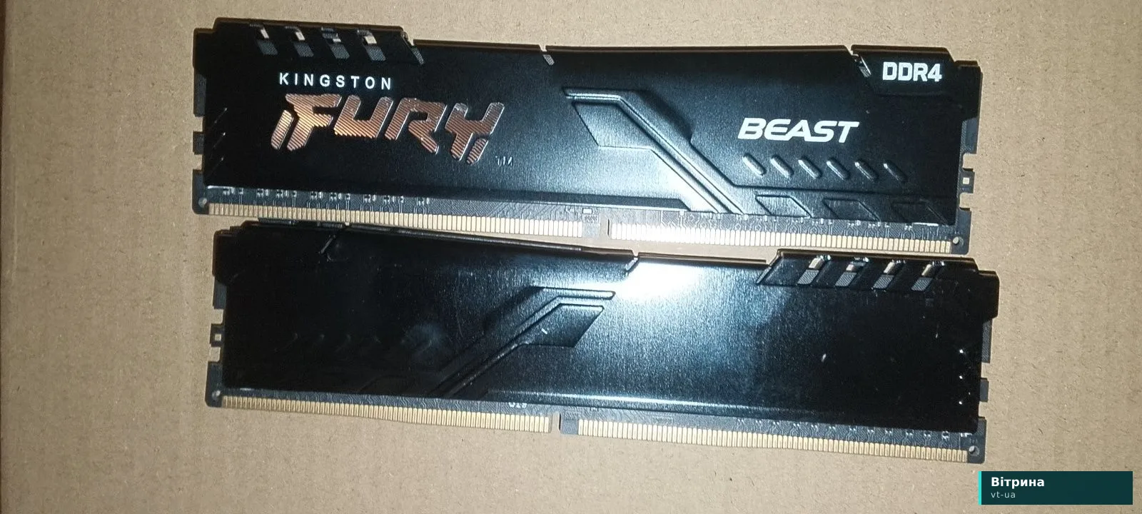 Оперативна пам'ять ddr4 kingston fury beast 32gb 3200mhz (2x16gb) ціна за 2шт