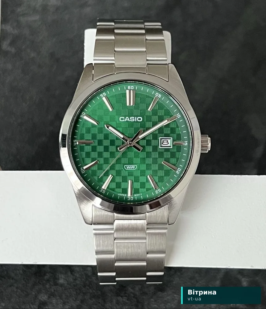 Casio MTP-VD03D-3A1 Японський механізм | Сталь | Оригінал Часы мужские