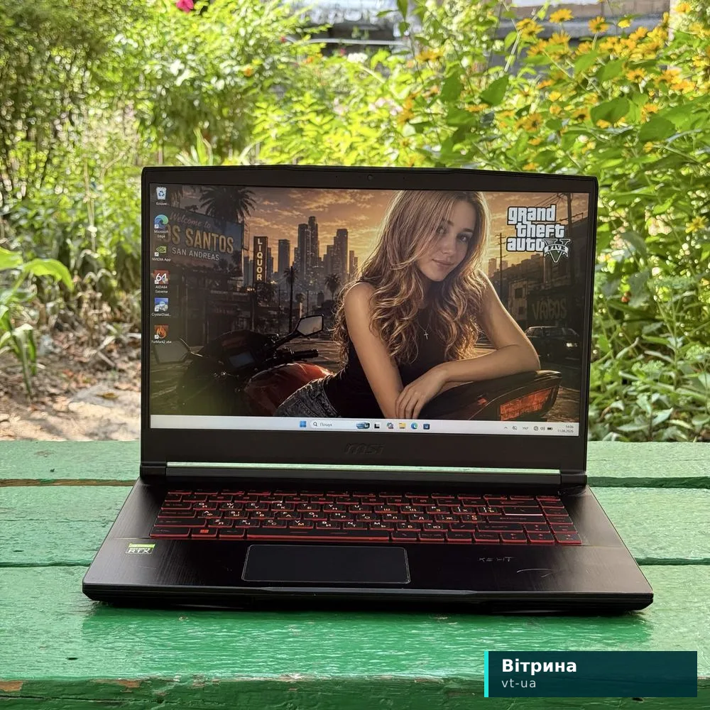 Ноутбук MSI RTX 3050 + i7-11800H